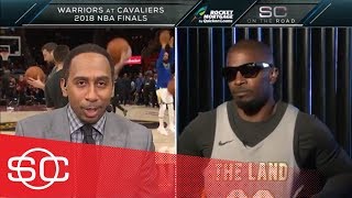 Stephen A. Smith and Jamie Foxx banter about LeBron James criticism | SportsCenter | ESPN Stephen A. Smith and Jamie Foxx banter about LeBron James criticism | SportsCenter | ESPN