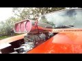 Maddog Chuck1980 454 Chevy After Blower Burn out GoPro Hood Cam