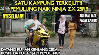 Bos Muda Pura2 Jadi Pemulung Naik Ninja Zx Buat Kembang Desa Terkejut Melihat