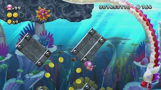 Dragoneel Depths ~ Sparkling Waters-5 - Toadette - New Super Mario Bros. U Deluxe: Super Luigi U