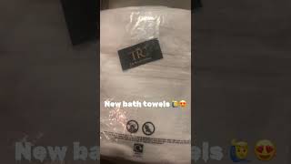 New Bath Towels Are A Must