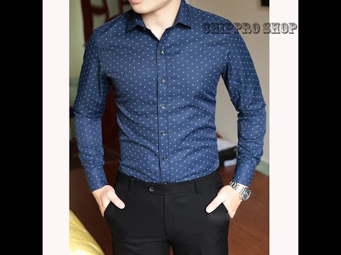 Chippro Shop || Áo sơ mi nam chấm bi cao cấp