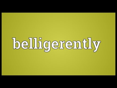 Header of belligerently