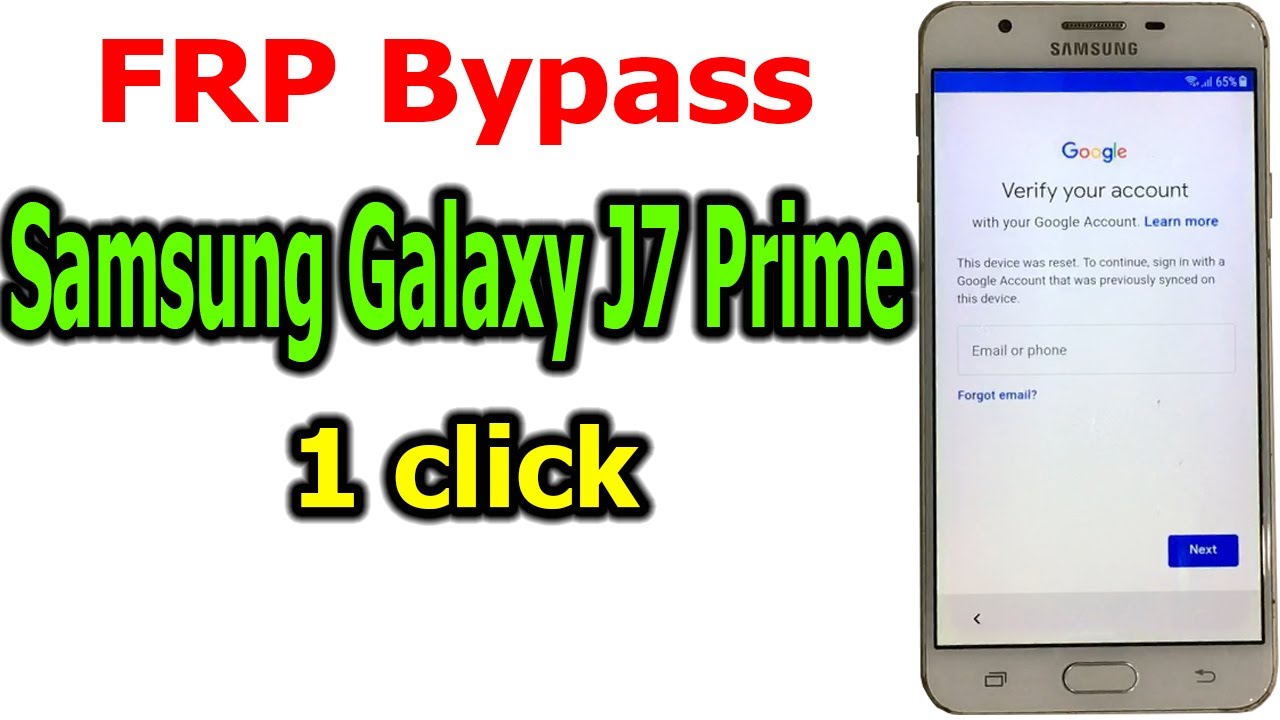 FRP Bypass Samsung Galaxy J7 Prime one click FRP Bypass Samsung Galaxy J7 Prime one click