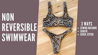 How To Make Swimwear Non-Reversible Style Sewing Machine, Serger, Cover Sch Edgewater Avenue