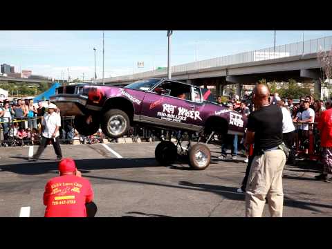 9 11 United Celebration lowrider hopping catches fire during competition