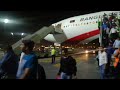 Biman Bangladesh Airlines (Boeing 777-300er) People are Getting Off The Plane At Jeddah Airport