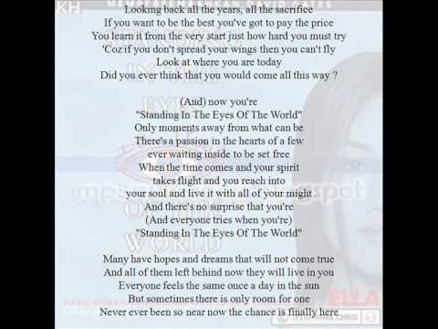 Standing In The Eyes Of The World (BI)