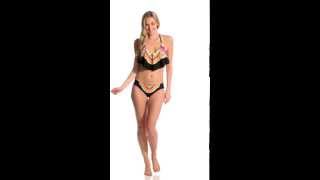 Trina Turk Nuevo Sol Halter Crop Bikini Top Swimoutlet