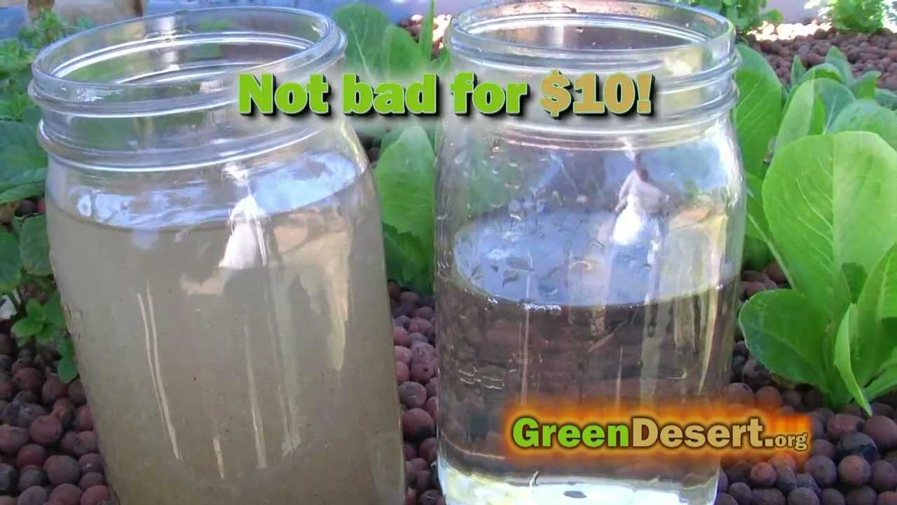 DIY $10 Aquaponics swirl filter - YouTube