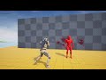 UE4 added crosshair, bullet hole decal, blood splatter on hit enemy
