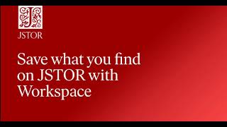 Saving what you find on JSTOR