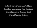 The Cure - Friday I´m In Love lyrics