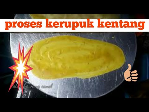 proses cara pembuatan kerupuk kentang, proses, creative