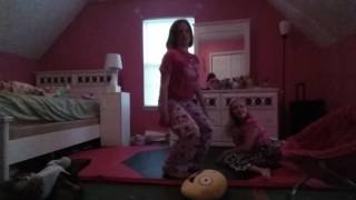Gymnastics In Pjs W Kristin And I