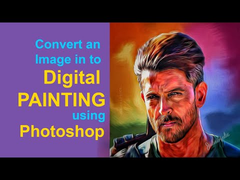 Hrithik Roshan painting from War movie still | Smudge painting Photoshop tutorial | Digital art