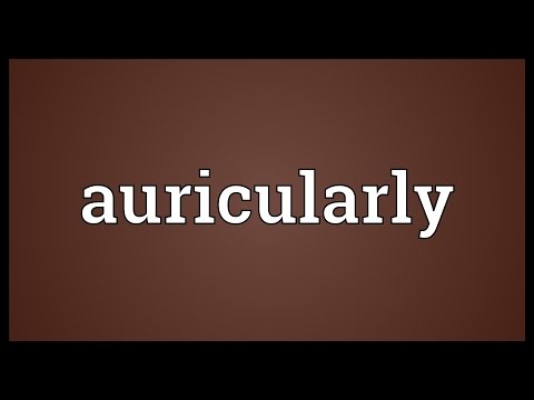 Header of auricularly