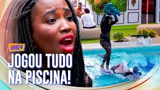 Treta Leidy Elin Joga Roupas De Davi Na Piscina Após Sincerão Bbb 24