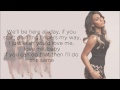 Fifth Harmony - Going Nowhere (Lyrics) (Studio Version)