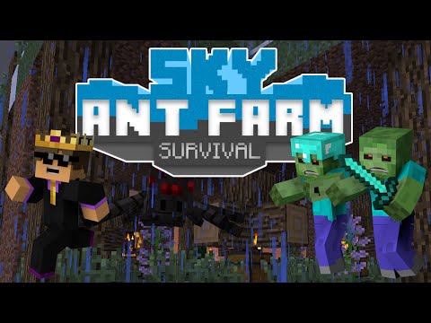 Minecraft: Sky Ant Farm #4 - ARMOURED ZOMBIES!
