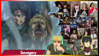 Crazy Eren Talk & Shout? Attack On An Season 4 Episode 14 Reaction Mashup