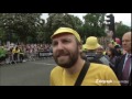 Tour de France 2014: topless protesters and a french artist mark stage three of the race