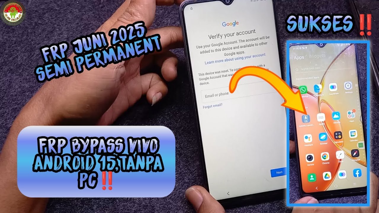 Vivo Android 15 FRP BYPASS, June and above 2025, you can use it Vivo Android 15 FRP BYPASS, June and above 2025, you can use it