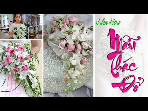 Đẹp Thơ Mộng Với Hoa Cưới Cầm Tay Cô Dâu Dạng Suối