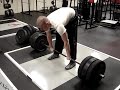 deadlifting 329 to lockout and pass out