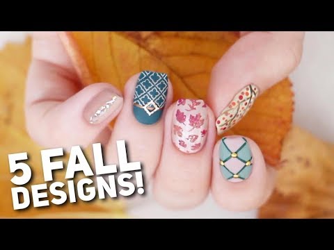 5 Matte Nail Art Designs For FALL! ð - YouTube