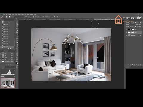 CGI interior - Photoshop Architecture ( Xử lí hậu kì render 3D )