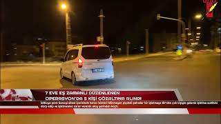 7 Eve Eş Zamanli Düzenlenen Operasyonda 5 Ki̇şi̇ Gözaltina Alindi