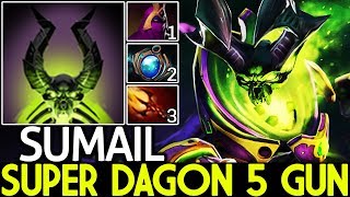 Sumail Pugna Super Dagon 5 Gun Cancer Mid Lane 7.22 Dota 2