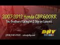 DHY Motorcycle Soundclip - 2007-2012 Honda CBR600RR Two Brothers M-2 exhaust sound.mp4