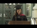 J.D. Speaker Josie Helen Duffy speaks at HLS 2013 Commencement