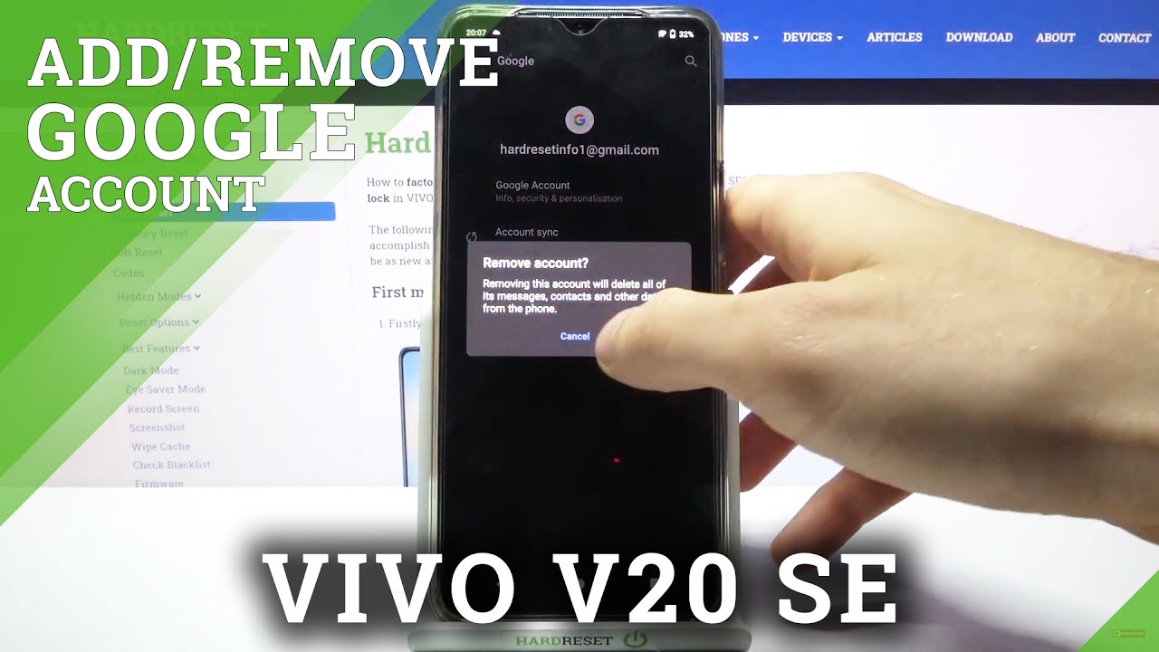 How to Add and Remove Google Account on VIVO V20 SE – How to Add and Remove Google Account on VIVO V20 SE –