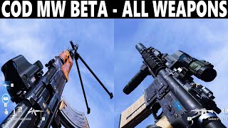Cod Modern Warfare - All Weapons Mw Beta