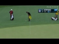 Charley Hoffman’s lengthy birdie putt on No. 9 at Shell