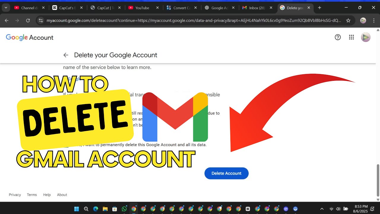 How to Delete Gmail Account on PC (2025 Guide) | How to Delete Gmail Account on PC (2025 Guide) |
