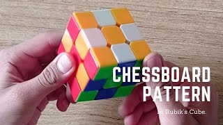 Chessboard Pattern in Rubik's Cube - Very Easy #Shorts