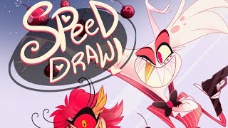Speed Draw- Kaboom Jokesters (Hazbin Hotel)- Vivziepop