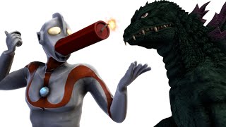 Godzilla Tries To Kill Ultraman Silly Fan Animation