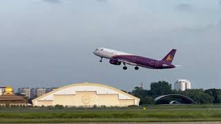 Cambodia Angkor Air Taking Off At Rwy