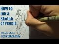 How to Ink a Sketch (People)