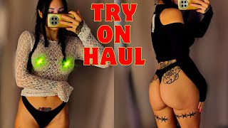 4K | Transparent Try On Haul With Lola |  See through clothes