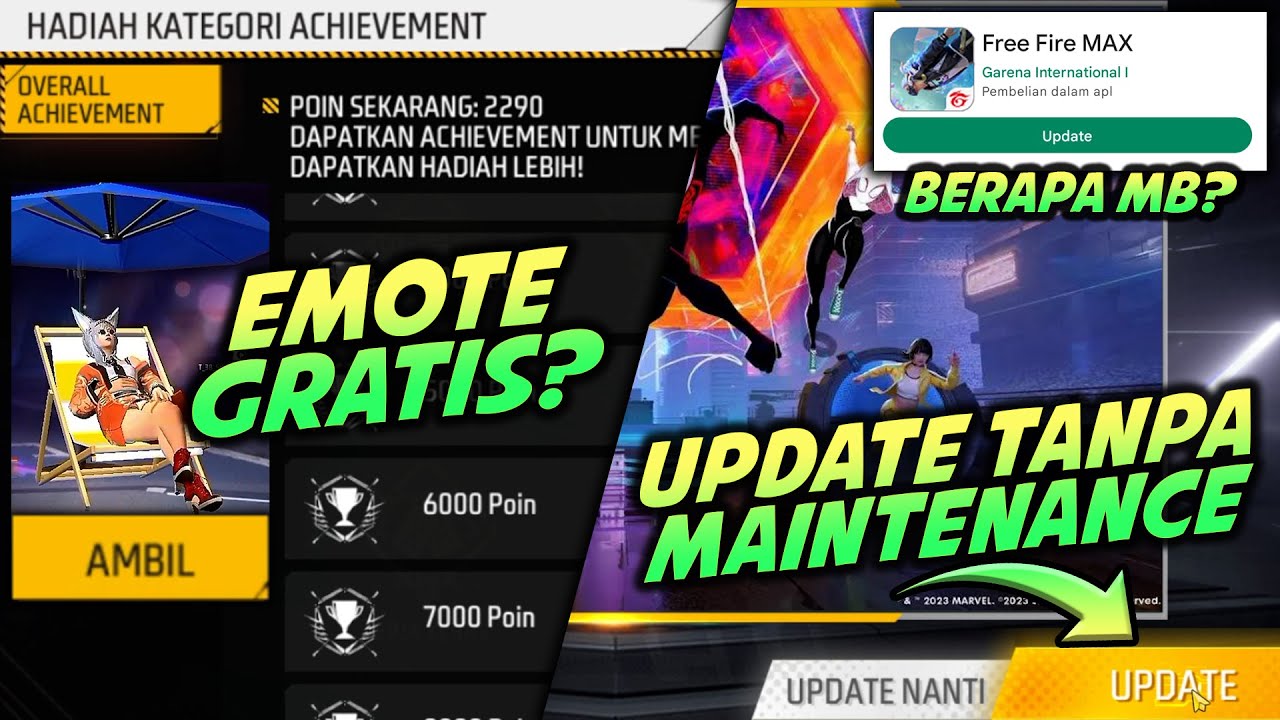 HOW TO UPDATE FF WITHOUT MAINTENANCE !! THERE ARE EMOTE PRIZES HOW TO UPDATE FF WITHOUT MAINTENANCE !! THERE ARE EMOTE PRIZES