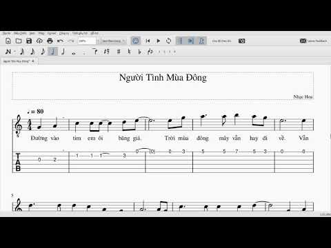 Người Tình Mùa Đông - Guitar tab solo đơn giản