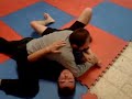 Arm drag from over under clinch to submission