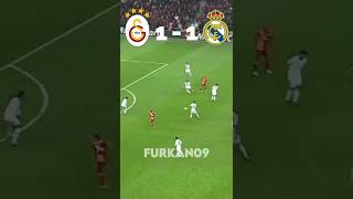 Galatasaray 3 - 2 Real Madrid Maçı #shorts #keşfet