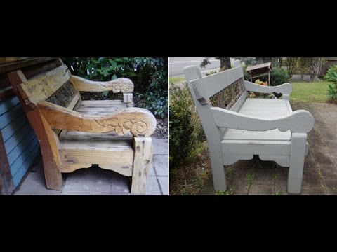 building a park bench plans